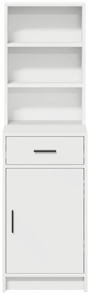 Sonata H Висок шкаф Бял 40x41x135 см от инжинерна дървесина