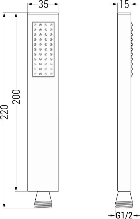 Mexen Cube DR02 вграден душ комплект с душ глава 30 см, хром - 77502DR0230-00