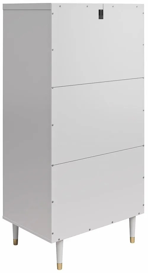 Светлосив висок скрин 70x141 cm Elizabeth – CosmoLiving by Cosmopolitan