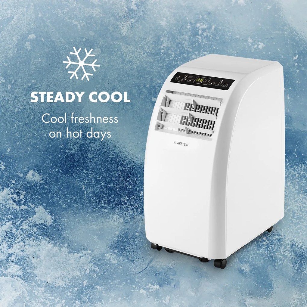 Klarstein Metrobreeze Rom мобилен климатик 10000 BTU Клас A+ дистанционно управление, бял