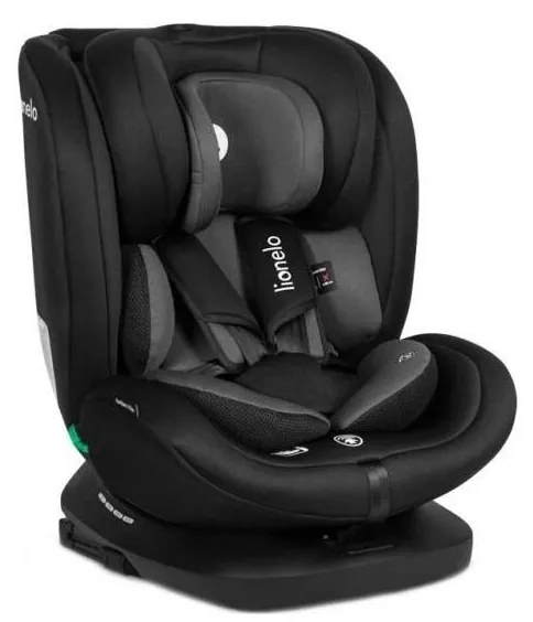 Lionelo - Детско столче BASTIAAN i-Size 40-150 см черно/сиво