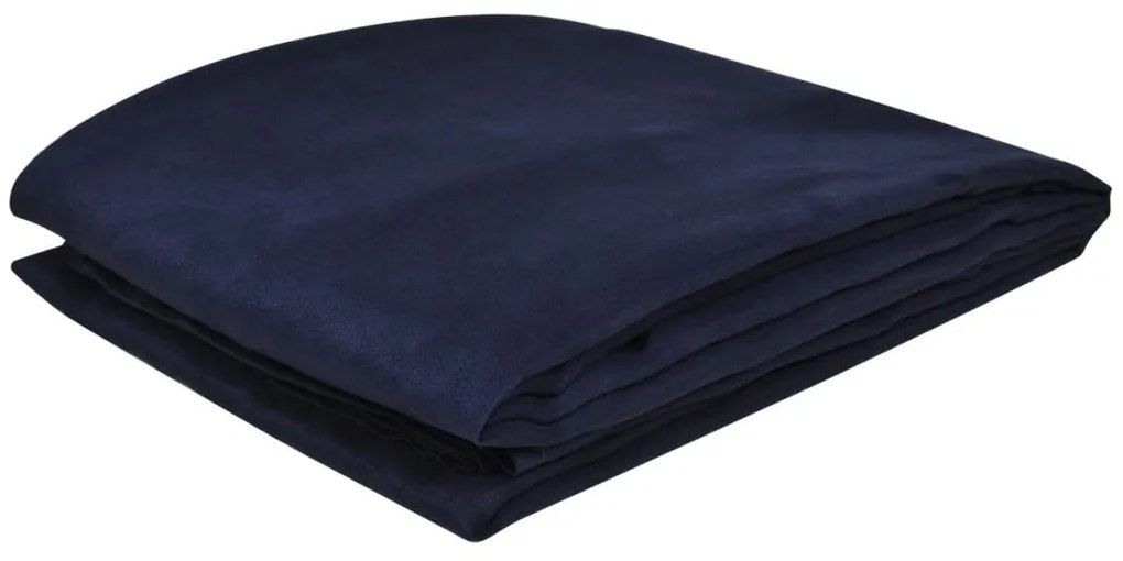 130898 Micro-suede Couch Slipcover Navy Blue 140 x 210 cm