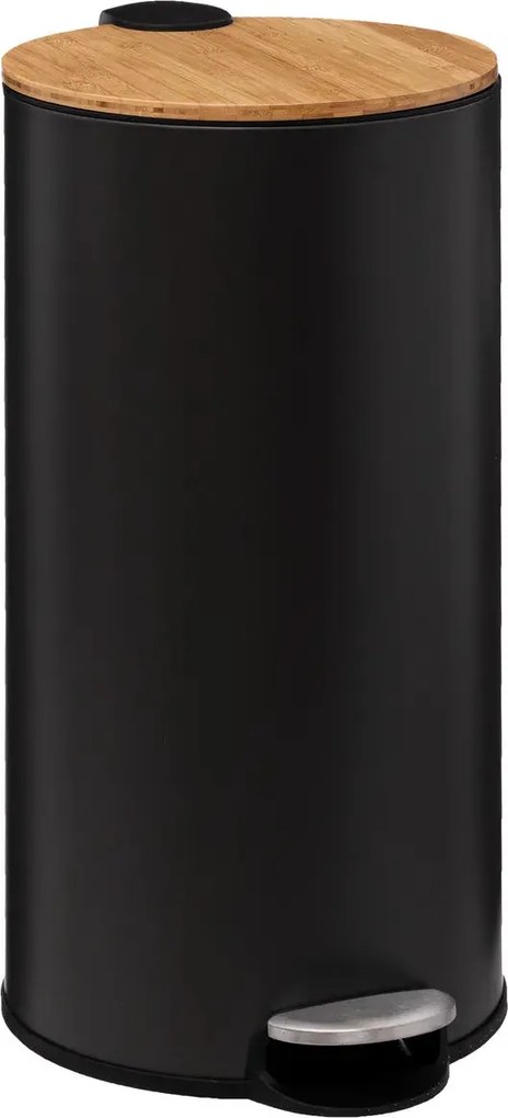 Кош 5five Modern Color, Метал и бамбук, 30 L - Черен