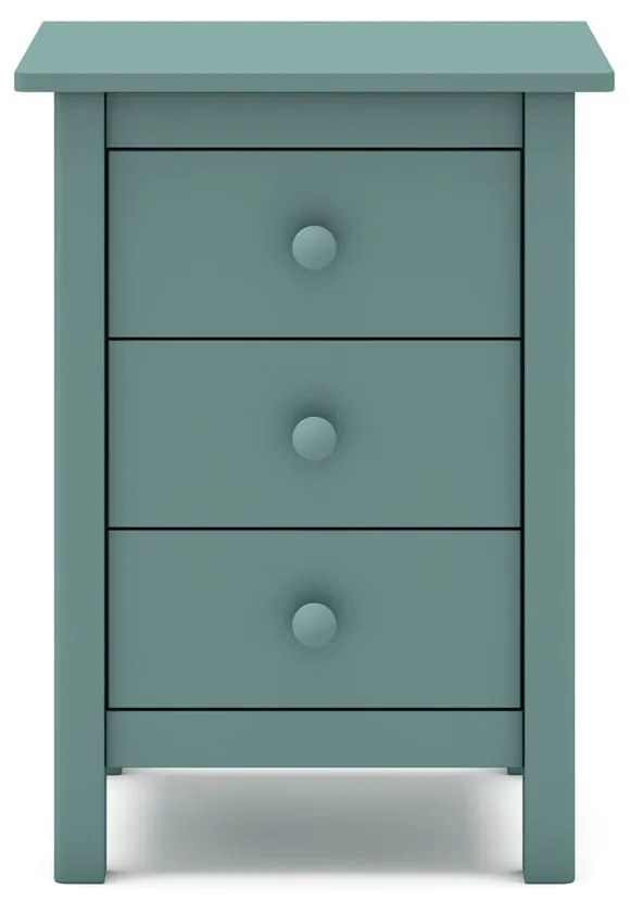 Детско нощно шкафче от борова дървесина в цвят бензин Max - Marckeric