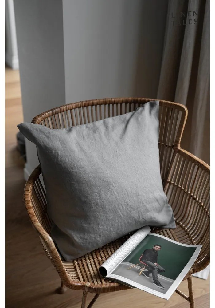 Ленена калъфка за възглавница 50x50 cm Khaki – Linen Tales