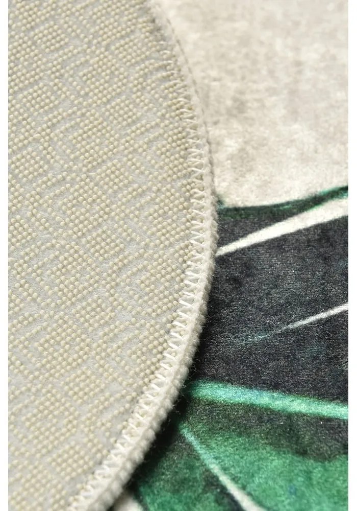 Зелени-бежови килими за баня в комплект от 2 бр. 60x100 cm Floret – Foutastic