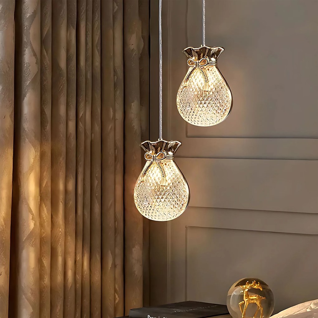 Висяща таванна лампа LHJ107-1CP light rose gold