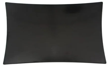 Alkan - Меламиново плато правоъгълно черно 28x45x1см (К-666)AN