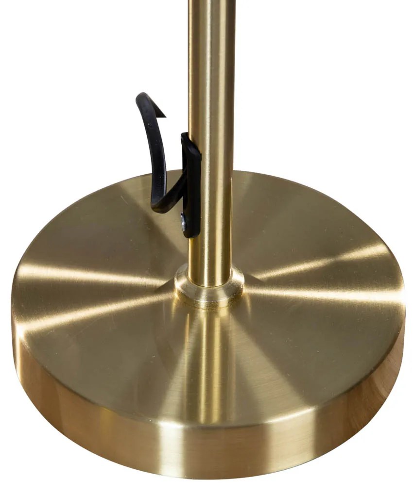 Лампа за маса златна с овална кадифена абажура зелена 35см - Parte