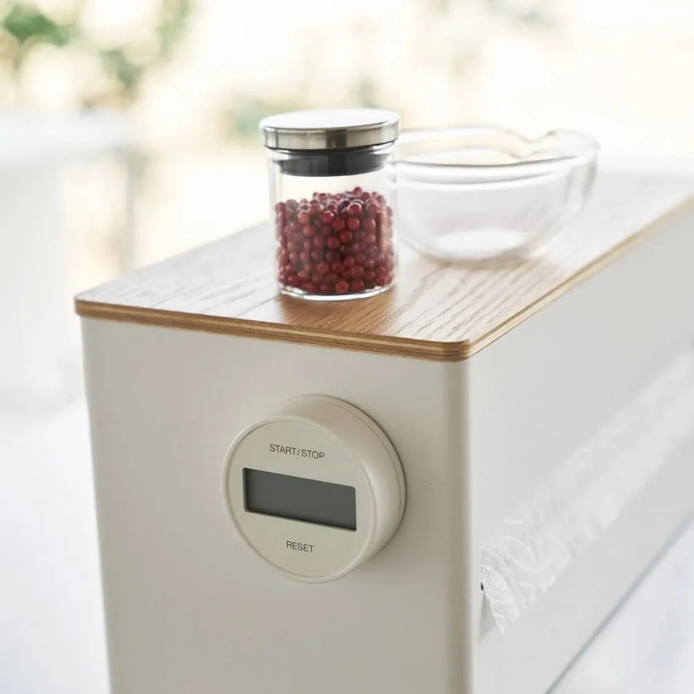 Бяла метална стойка за кухненска хартия Rin – YAMAZAKI