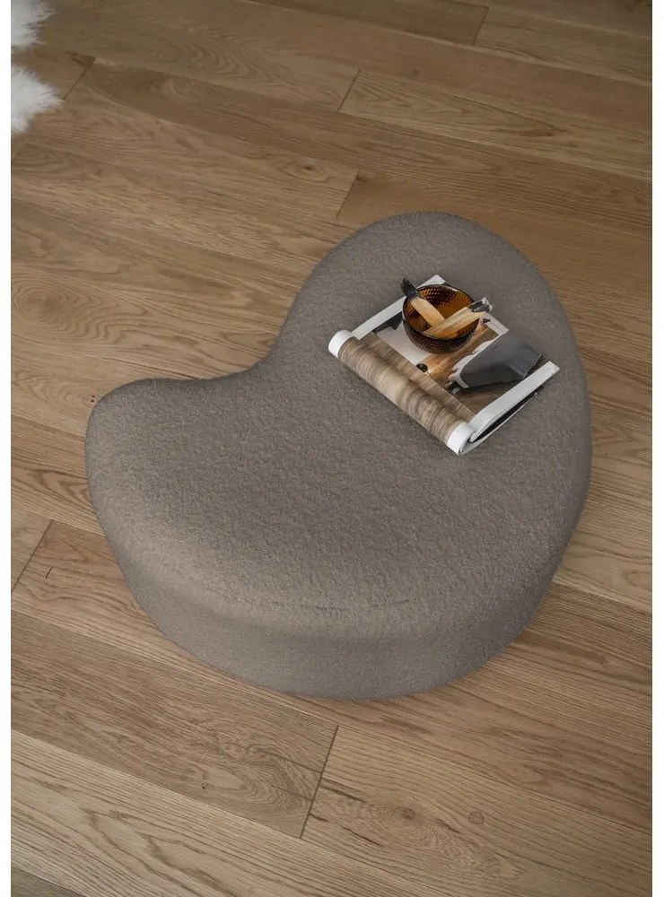 Кафява табуретка от плат букле Miuf - Miuform