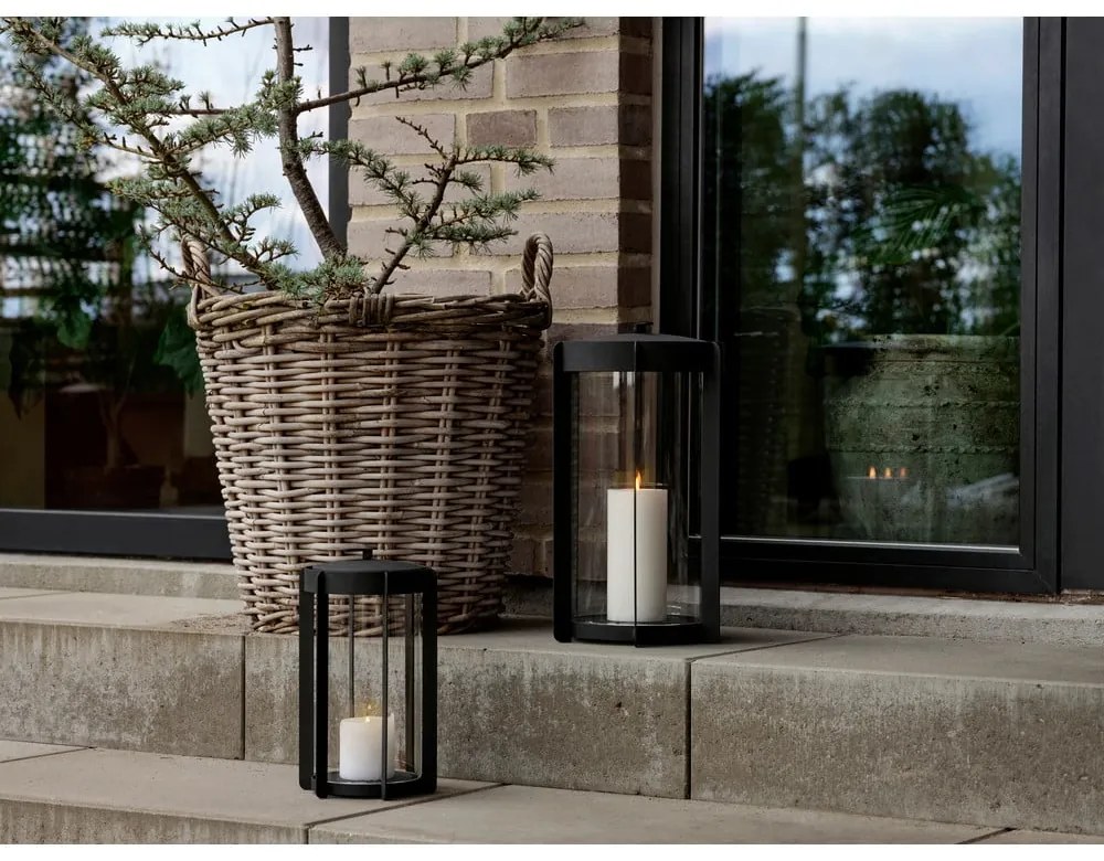 Черен LED фенер с USB (височина 25 cm) Firefly – Zone