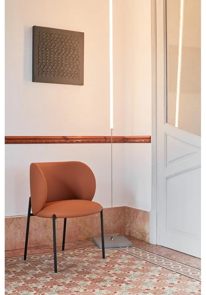 Оранжеви тапицирани трапезни столове в комплект 2 бр. Mogi – Teulat