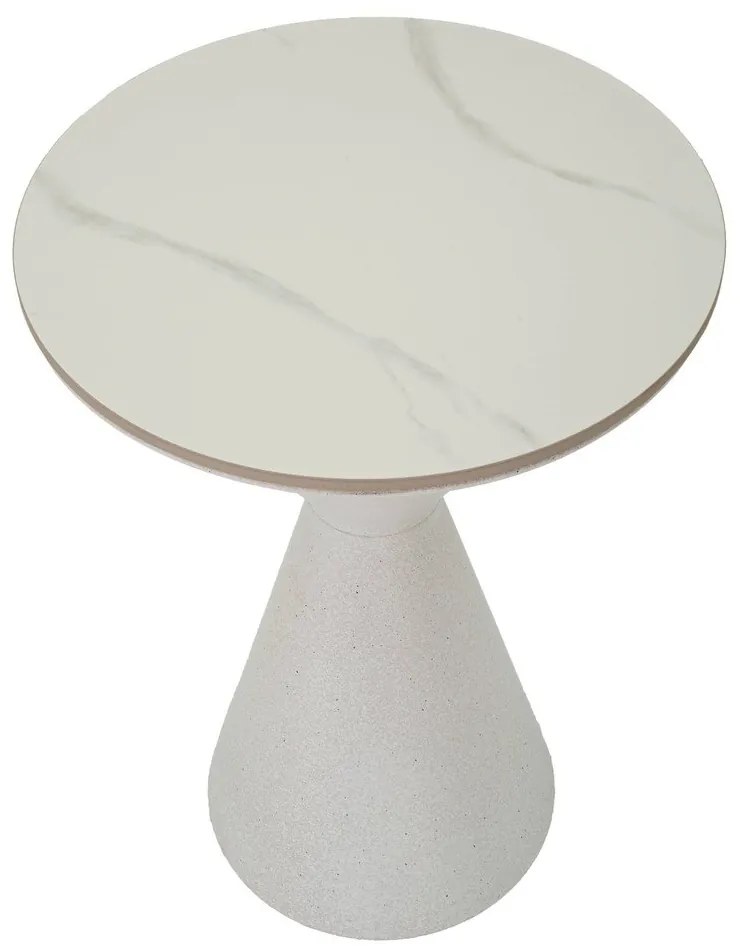 Кръгла странична масичка с керамичен плот ø 44 cm Fush – Mauro Ferretti