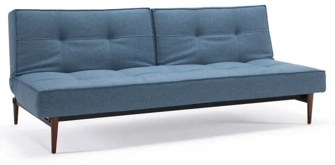 Светлосиньо диванче с тъмна дървена основа, смесена с танц в светлосиньо Splitback - Innovation