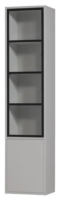 Светлосива витрина от борова дървесина 53x230 cm Basic - vtwonen