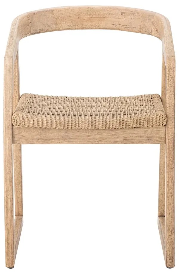 Трапезен стол от масивно каучуково дърво в естествен цвят Serrone – Bloomingville