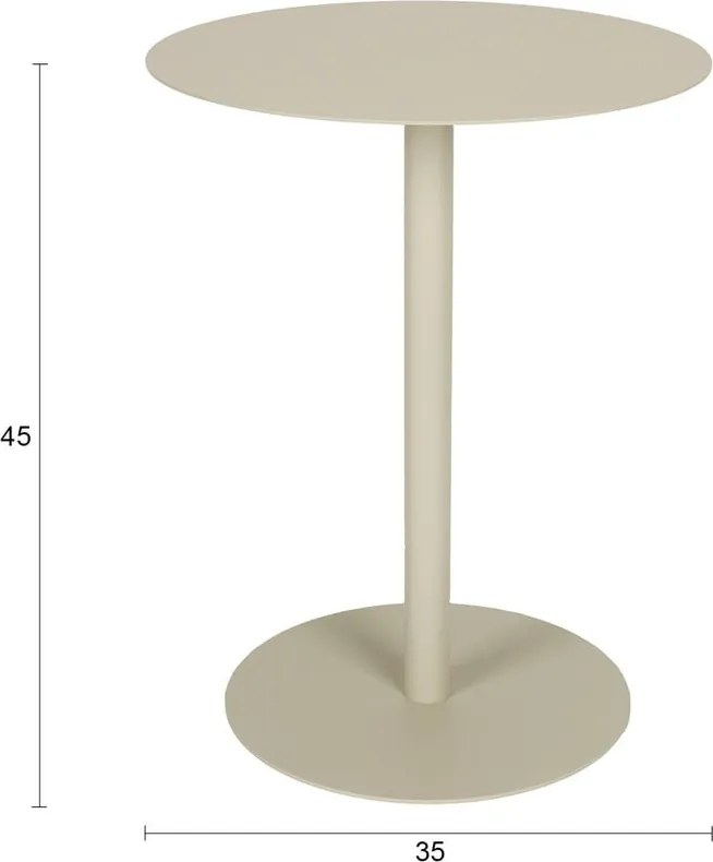 Стоманена кръгла странична масичка ø 35 cm Snow – Zuiver