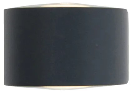 Модерна външна стенна лампа черна с LED 2-светлини IP54 - Карла