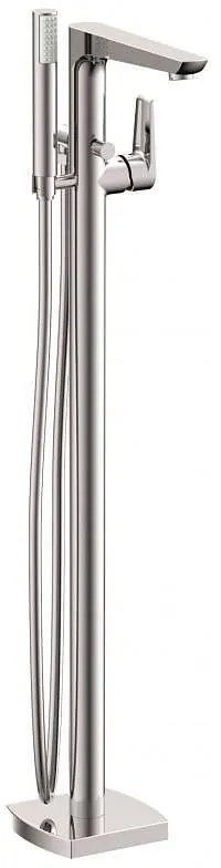 Стоящ смесител за вана ICL 8214C, Inter Ceramic, месинг, хром, подово захранване, с шлаух и слушалка, 94.8x15.5см