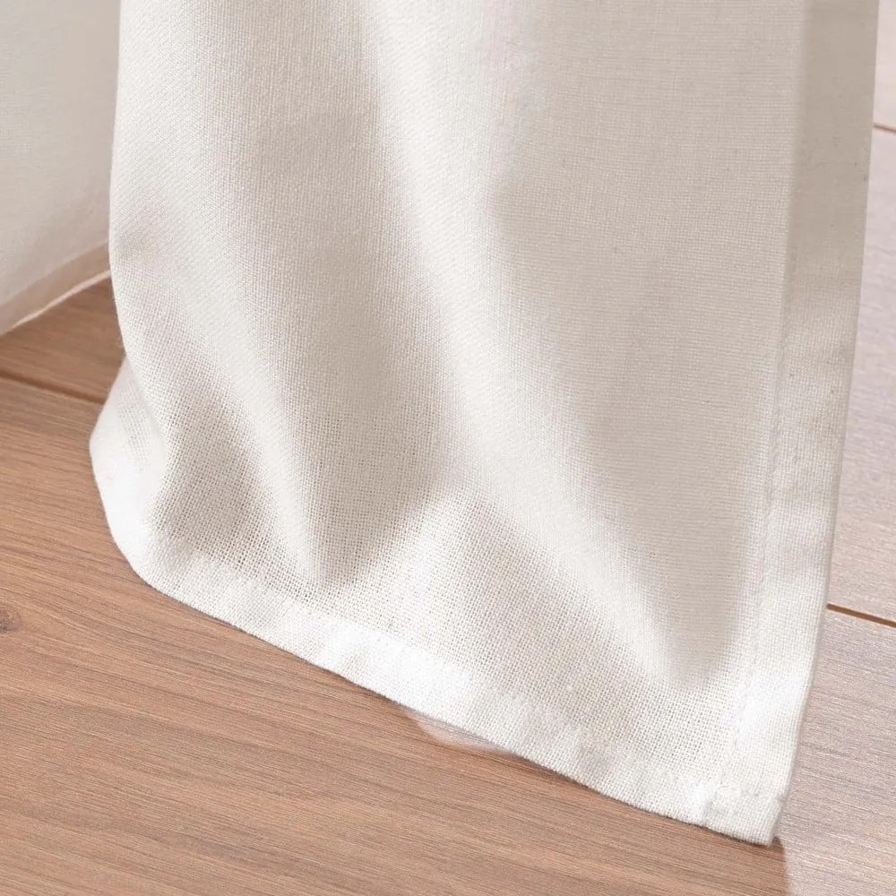 Бяло/бежово перде със смес от памук 140x240 cm Altea – douceur d'intérieur