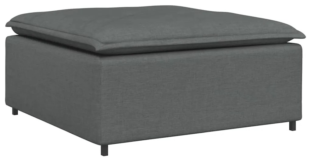 4104478 vidaXL Модулна табуретка за диван, тъмносива, 100x100x48 см