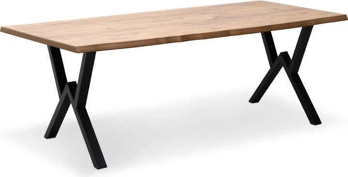 Маса Walter Mdf/металик в цвят акация 200x100x75см.