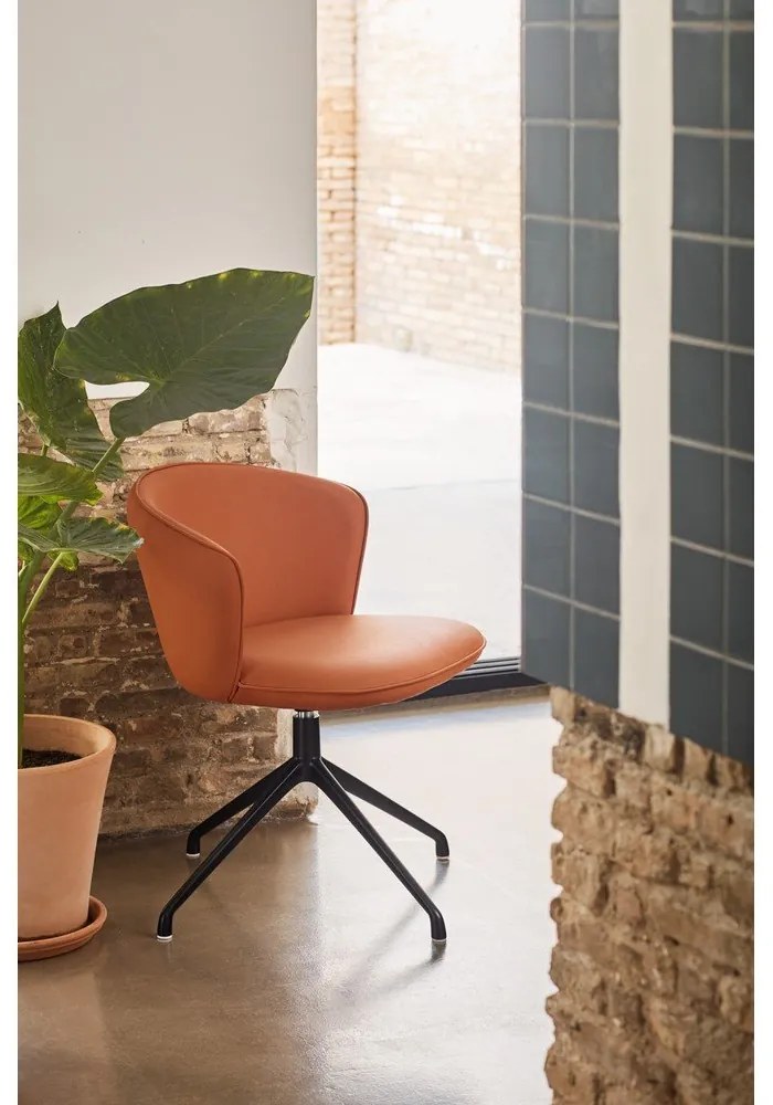 Оранжеви тапицирани трапезни столове в комплект 2 бр. Add – Teulat