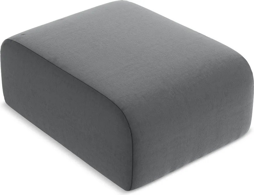 Сива кадифена табуретка Lani – Makamii