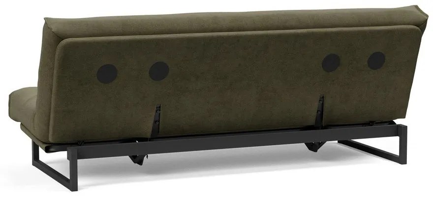 Зелен сгъваем диван от рипсено кадифе 200 cm Fraction – Innovation
