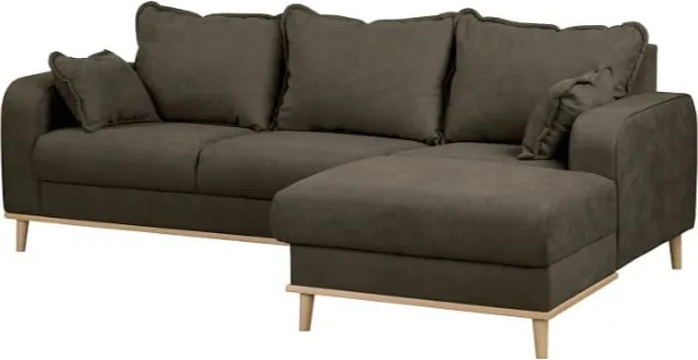 Кафяв ъглов диван (десен ъгъл) Beata - Ropez