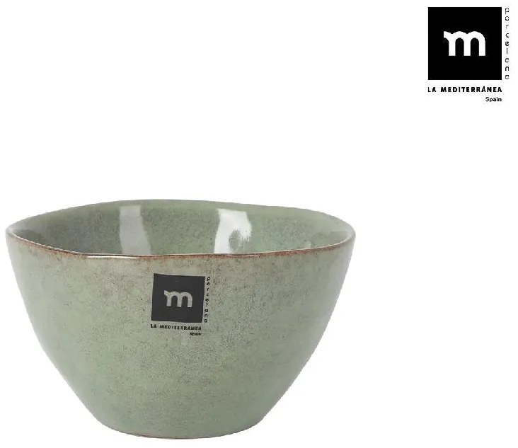 Дълбока купа LA MEDITERRANEA Macarella Green, 14x8 см, порцелан