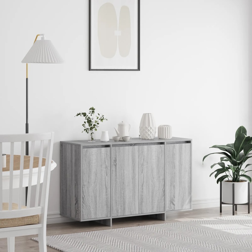 Sonata H Страничен шкаф Сив сонома Инженерна дървесина 120 x 41 x 75 см