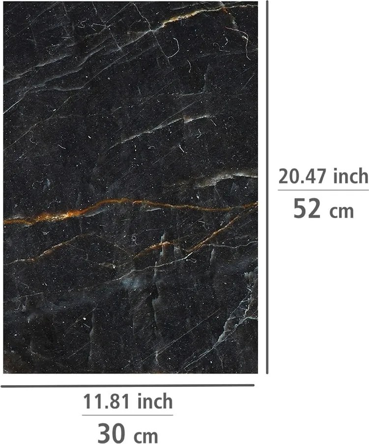 Капаци за печки от закалено стъкло в комплект от 2 броя 52x30 cm Marble - Allstar