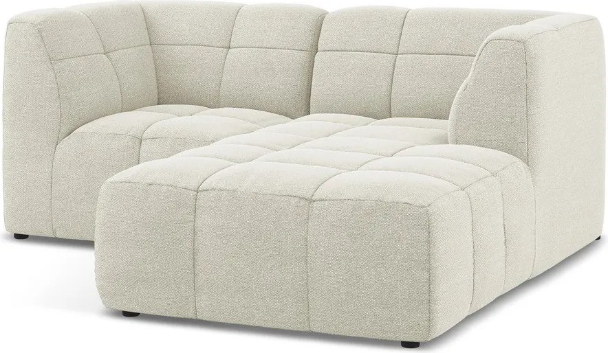 Бежов ъглов диван от прежда с примки от букле (десен ъгъл) Aloha – Makamii