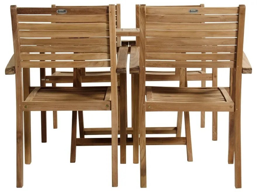 Градински стол от масивно дърво в естествен цвят Sunderland – Hartman