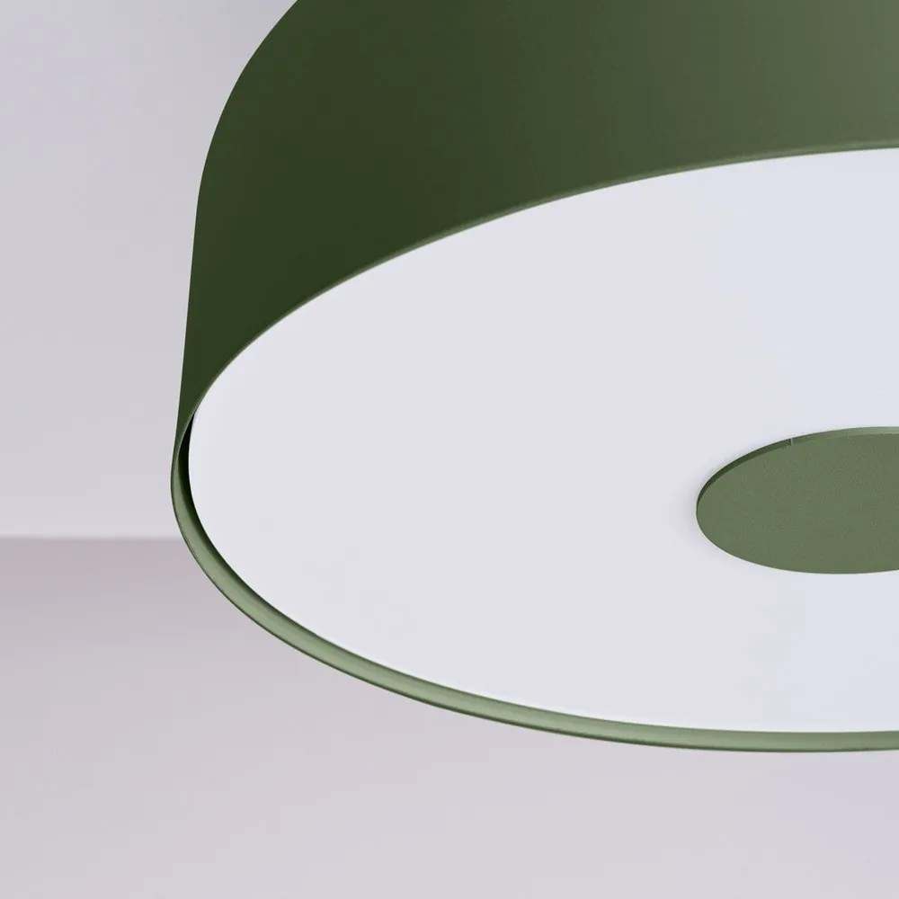 Зелено осветително тяло за таван Blacko – Sollux