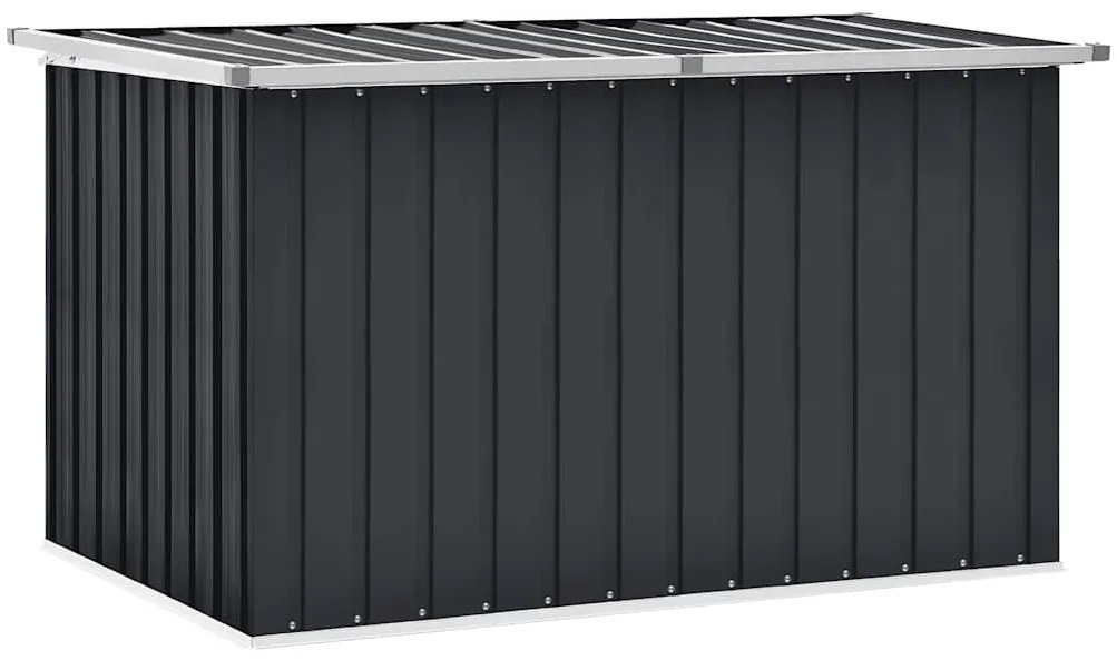 46267 vidaXL Градински сандък за съхранение, антрацит, 149x99x93 см