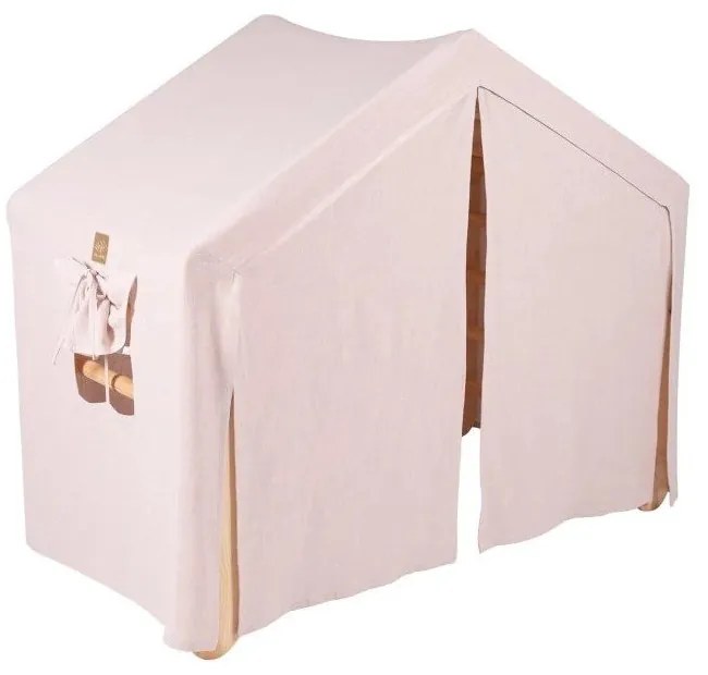 Розов/естествен пиклер триъгълник от масивен бор 112x61x94 cm Montessori – Meowbaby