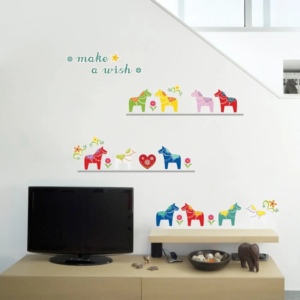 Стикер Fanastick Малки цветни коне - Ambiance