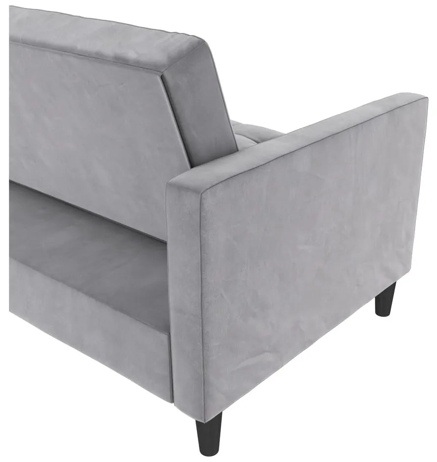 Светлосив кадифен ъглов диван Presley – Støraa