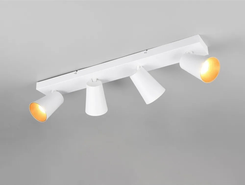 Бял прожектор ø 8 cm Sharp – Trio