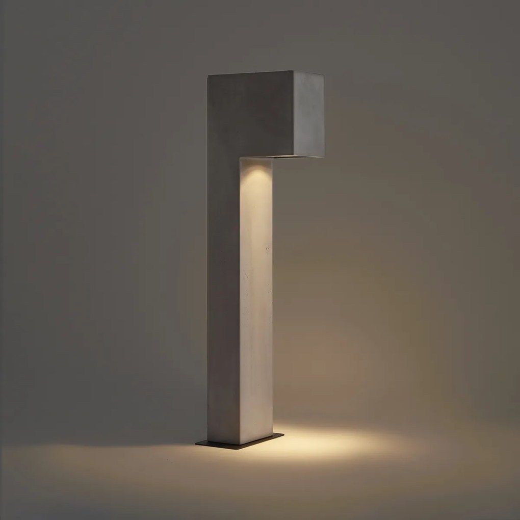 Модерен външен стълб сив 65 см IP44 - Pompei