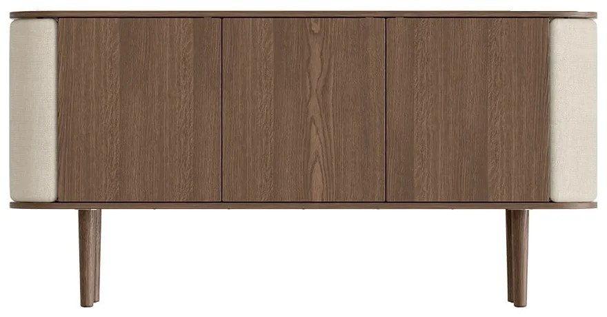 Нисък дъбов скрин в кафяво-бежово 150x75 cm Treasures - UMAGE