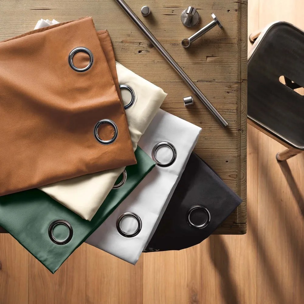 Кафяво перде от микрофибър 140x280 cm Absolu – douceur d'intérieur