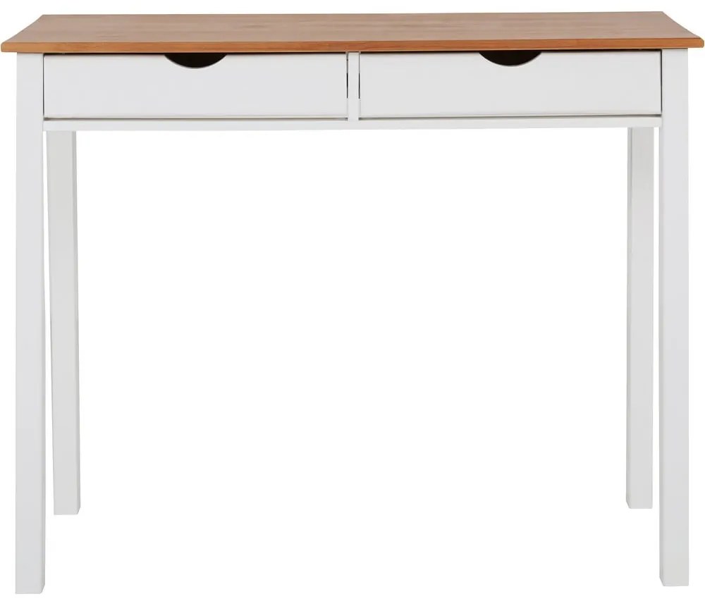 Работна маса от бял и кафяв бор, дължина 100 cm Gava - Støraa