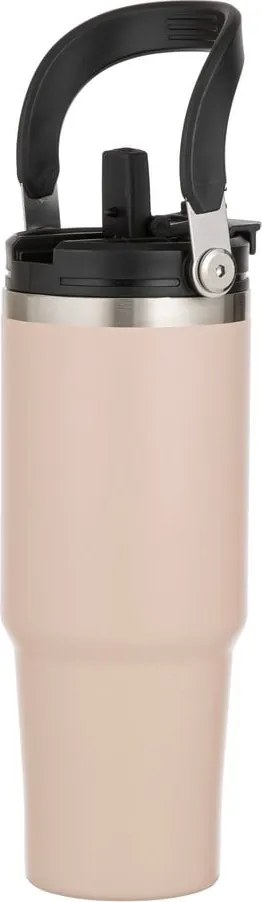 Бежова бутилка за пътуване бутилка от неръждаема стомана 1 l Eco – Ladelle