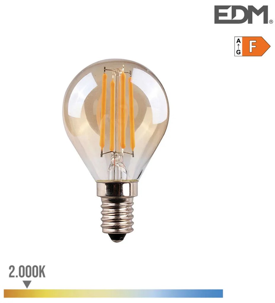 LED крушка EDM E14 4,5 W F 350 lm (2000 K)