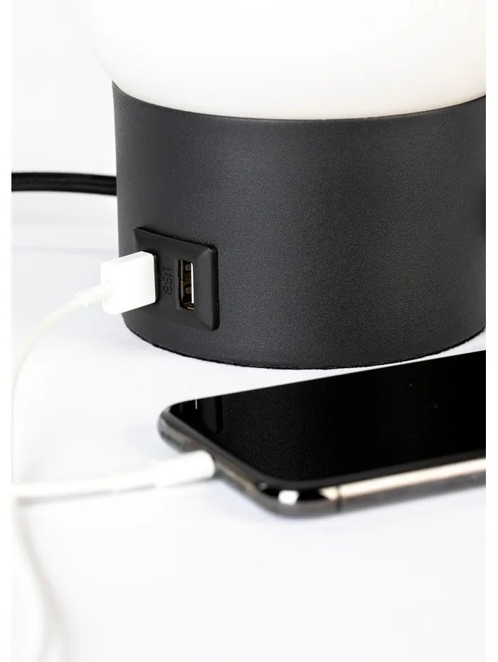 Настолна лампа с черна основа Urban - Zuiver