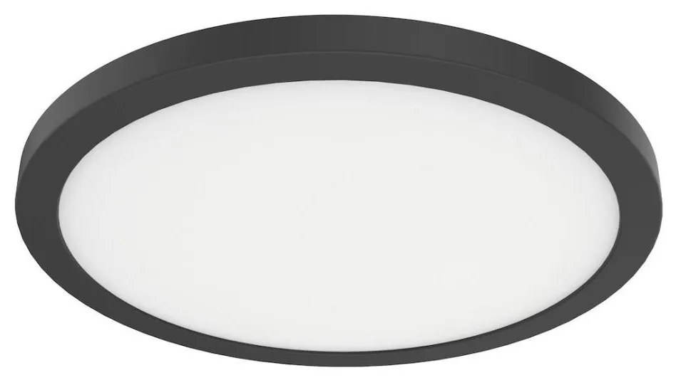 LED таванно осветително тяло EVORA, 24W, 230V, 3000/4000/6000K, Ø 30 см, черно